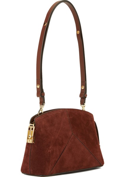 Victoria Koyu Kahverengi Kadın Süet Çapraz Çanta modelleri