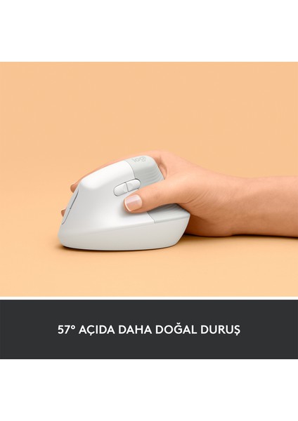 Lift Beyaz 910-006475 Sessiz Kablosuz Ergonomik Dikey Mouse fiyatları