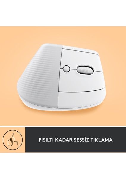 Lift Beyaz 910-006475 Sessiz Kablosuz Ergonomik Dikey Mouse indirimleri