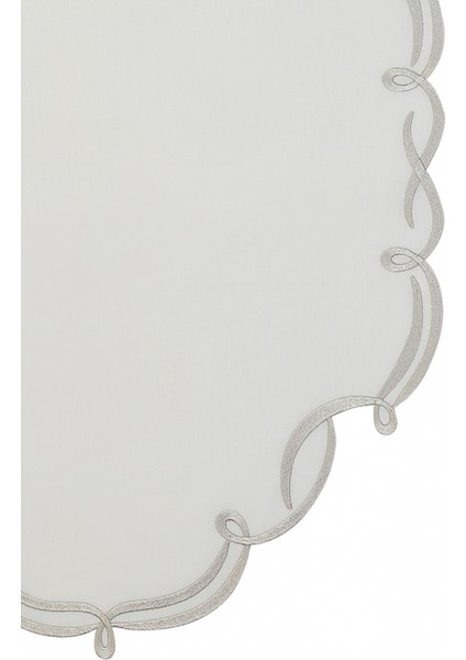 Bella 2'li Gümüş Nakışlı Keten Amerikan Servis 35X50 cm fiyatları