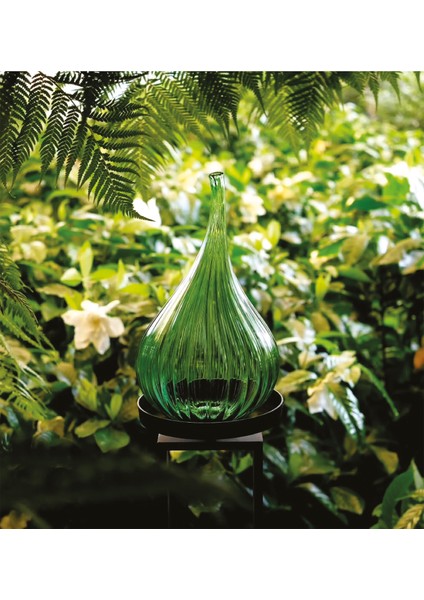 Drops Parlak Fıstık Yeşili Cam Orta Boy Vazo fiyatları