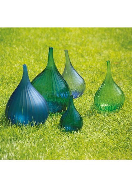 Drops Parlak Fıstık Yeşili Cam Orta Boy Vazo modelleri