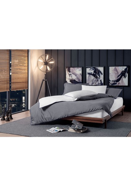 Lacivert Biyeli Gri Beyaz Pamuk Saten Çift Kişilik Nevresim Takımı fiyatları