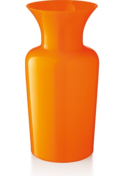 Profili Sword Lily Kavun Turuncusu Cam Büyük Boy Vazo