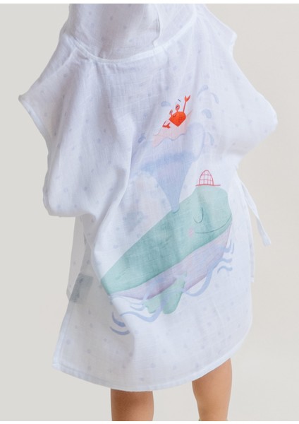 Organik Pamuk Müslin Bebek Çocuk Panço Bornoz indirimleri