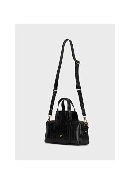 Siyah Kadın Deri El Çantası HV171125202 fırsatları