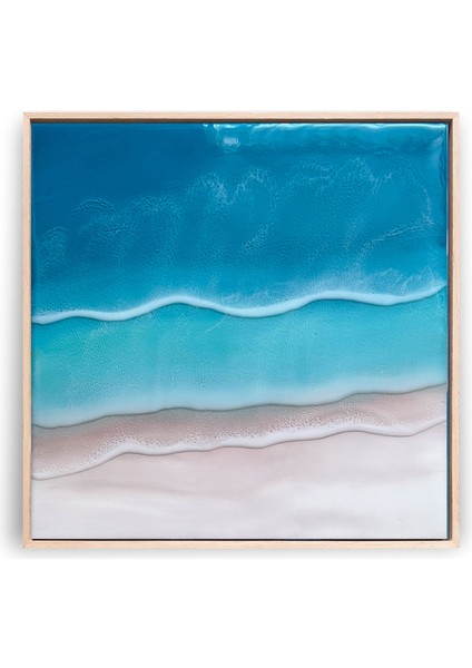 Echo Ahşap Epoksi Tablo 30 x 30 cm