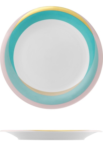 Fluen Shifting Colors Porselen Servis Tabağı 24 cm