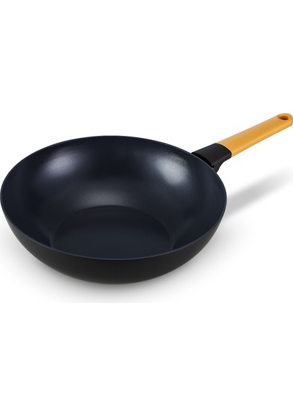 Tasty + Recycled Honey Yellow Alüminyum Wok Tava 30 cm modelleri