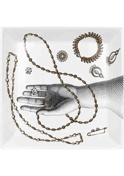 Mano E Gioielli Porselen Tepsi