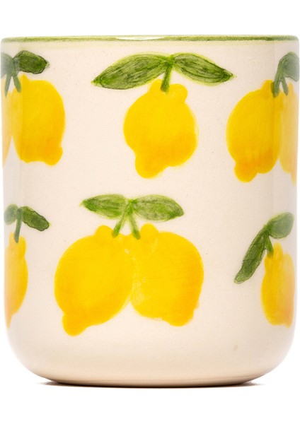 Lemon Splash Collection Handmade Seramik Kahve Fincanı