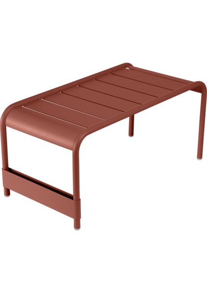 Luxembourg Bordo Metal Alçak Bahçe Sehpası