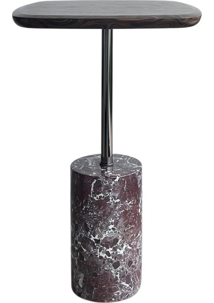 Nest Mermer Ayaklı Kök Kaplama Kare Yan Sehpa fiyatları