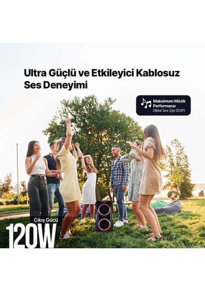 Carnival Pro Taşınabilir Bluetooth Parti Hoparlörü 120W fiyatları