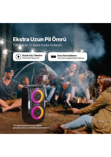 Carnival Pro Taşınabilir Bluetooth Parti Hoparlörü 120W indirimleri