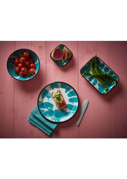 Biraz Renk Turkuaz Emaye Meze Tabağı 11 cm modelleri