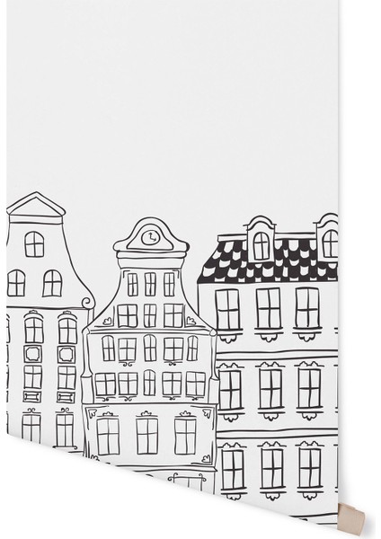 Scandinavian House Çocuk Odası Duvar Kağıdı 100 x 100 cm