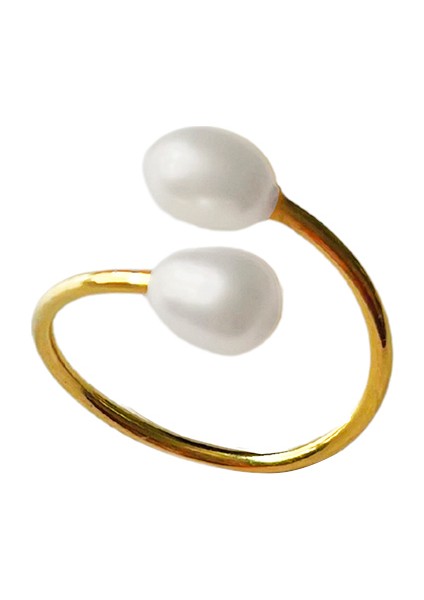 Daphne Gold Inci 925 Ayar Gümüş Kadın Yüzük