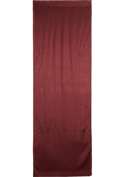 Bordo Kadın Ipek Şal