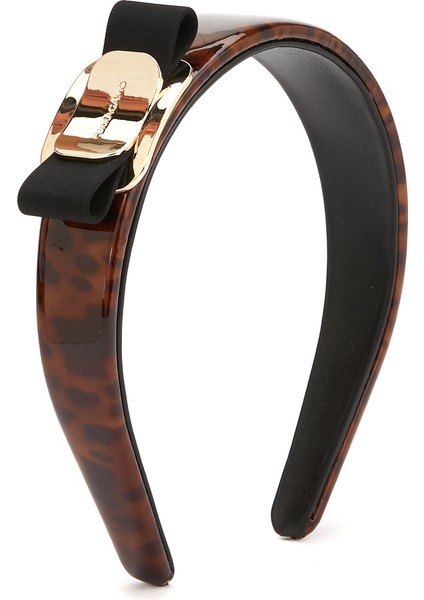 Kahve Gold Kadın Deri Taç