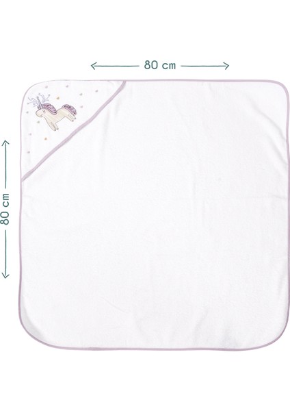 Astra %100 Organik Pamuklu Nakışlı Bebek Havlu Kundak 80 x 80 cm indirimleri