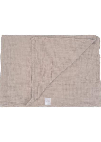 Bej Müslin %100 Organik Pamuk Bebek Battaniyesi 100 x 120 cm
