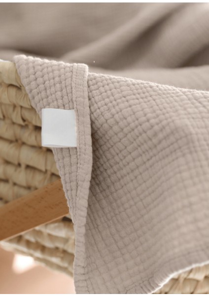 Bej Müslin %100 Organik Pamuk Bebek Battaniyesi 100 x 120 cm fiyatları