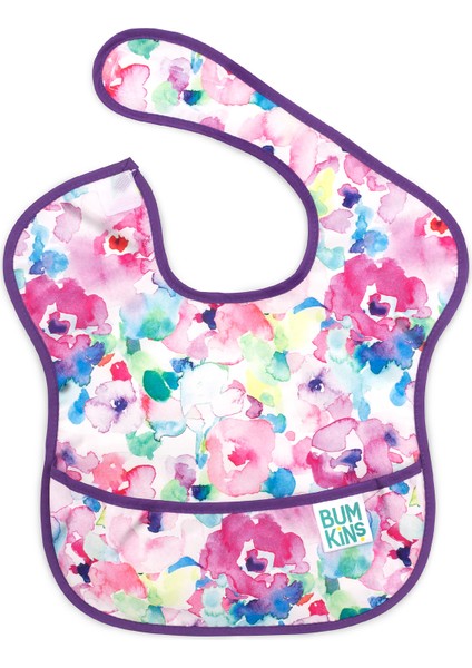 Watercolor Pembe Kolsuz Superbib Önlük