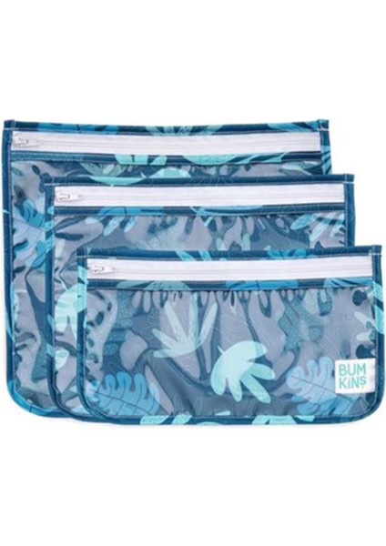 Blue Tropic Mavi Erkek Bebek Şeffaf Seyahat Çantası