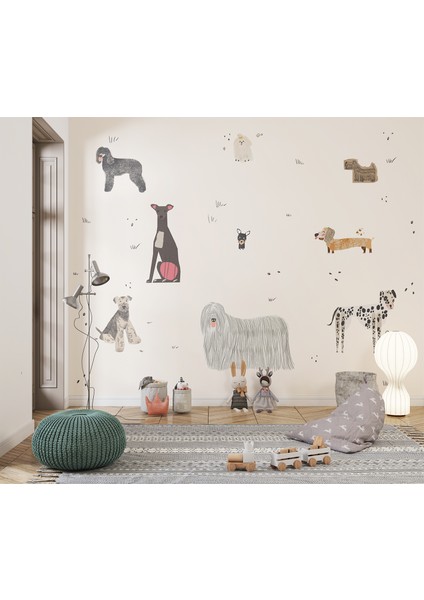 Dog Pals Max Çocuk Odası Duvar Kağıdı 100 x 100 cm modelleri