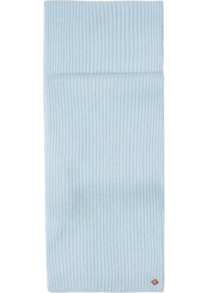 Mavi Kadın Yün Atkı