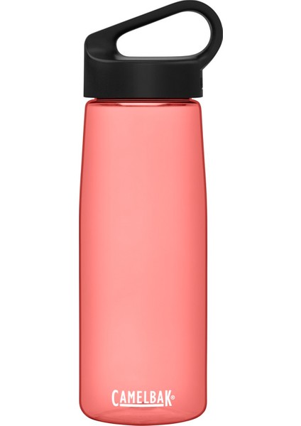 Rose Carry Cap Geri Dönüştürülmüş Tritan Plastik Pembe Suluk 750 ml