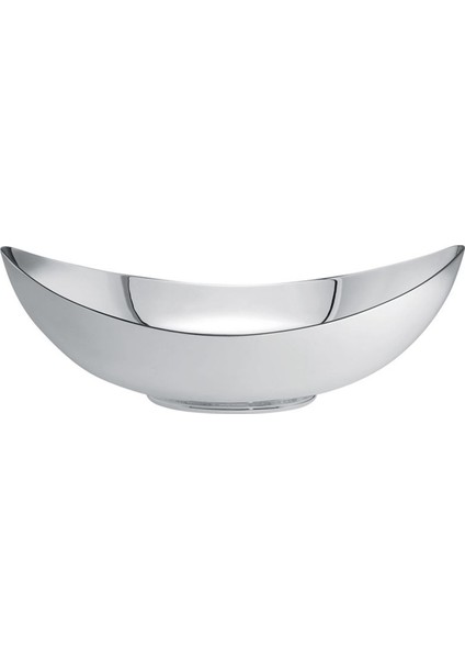 Nuages Gümüş Kaplama Oval Kase 25 cm