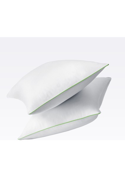 Yeşil Biyeli Beyaz Pamuk Saten Çift Kişilik Nevresim Takımı indirimleri