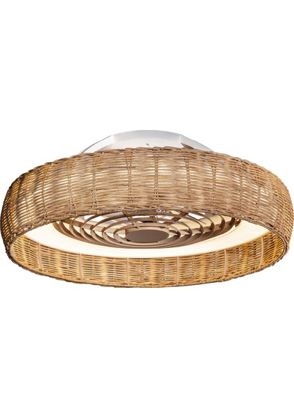 Kilimanjaro Rattan Işıklı Vantilatör