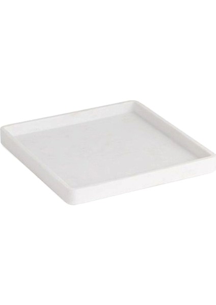 Beyaz Kare Banyo Tepsisi 220X220 mm