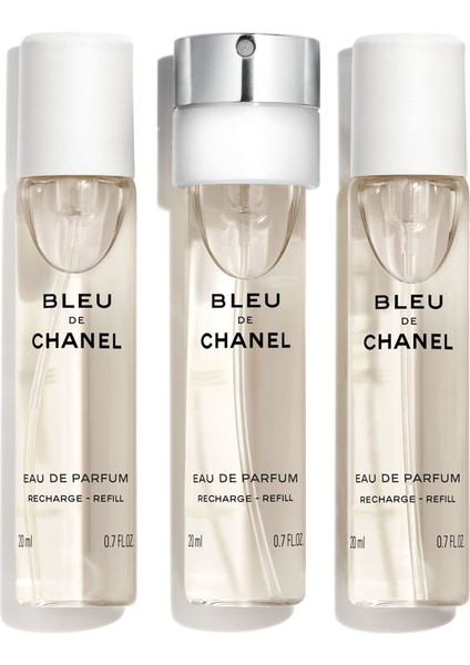 Bleu De Chanel Twist Spray Refill Set Eau De Parfu