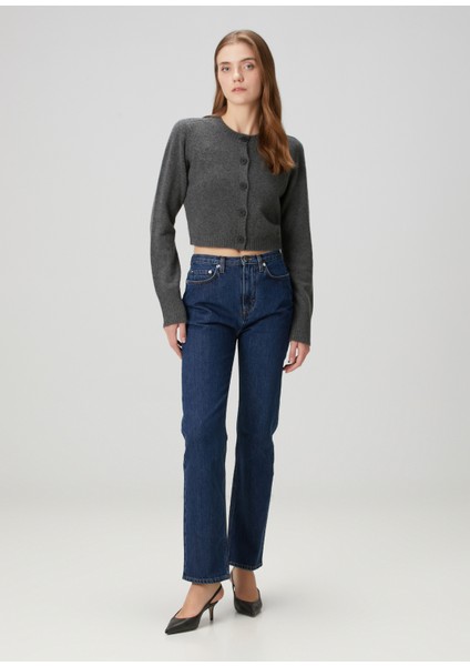 Jude Lacivert Jean Pantolon