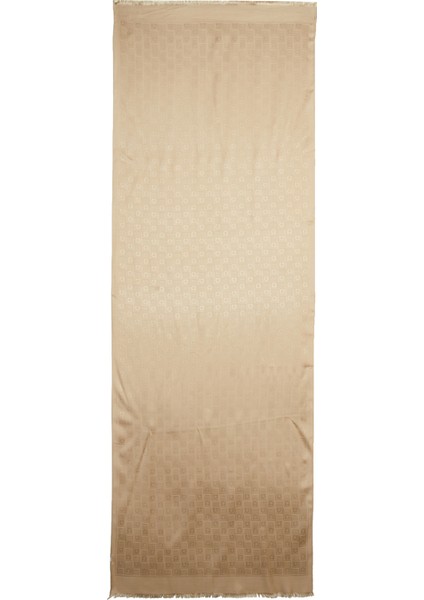 Bej Kadın Ipek Şal