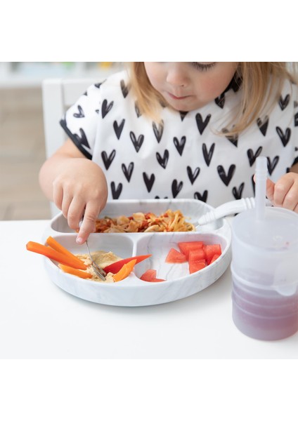 Marble Gri Silikon Vakumlu Tabak fırsatları