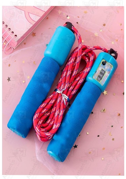 Atlama Ipi Ayarlanabilir Sayaçlı 2 Adet Ayarlı Göstergeli Atlama Ipi Evde Spor Ipi Sünger Tutamaçlı Antreman Egzersiz fırsatları