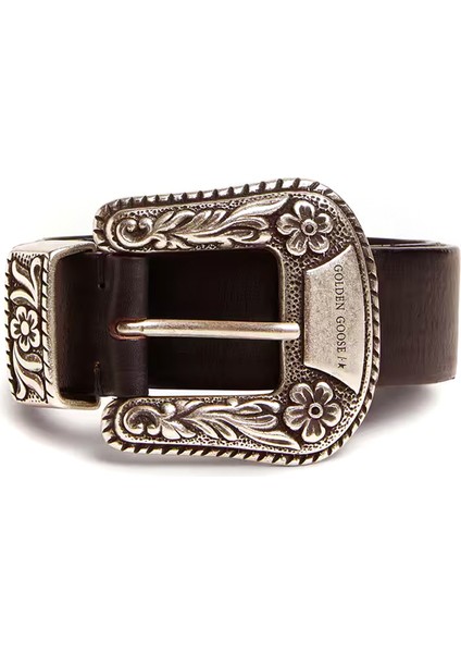 Siyah Kadın Deri Kemer