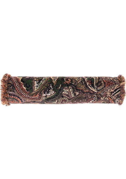 Paisley Dokuma Silindir Kırlent 55 x 12 cm