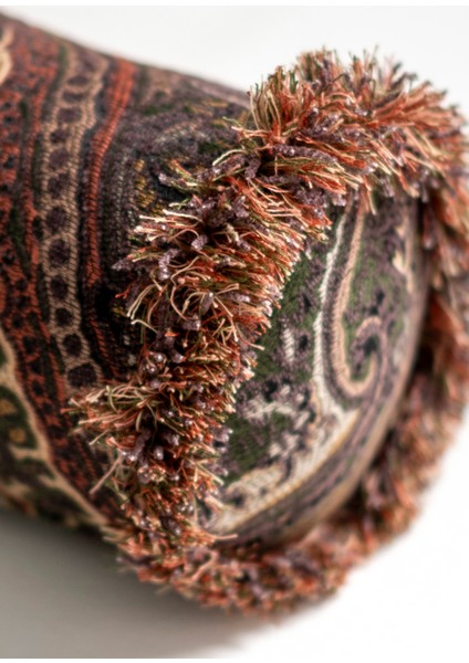 Paisley Dokuma Silindir Kırlent 55 x 12 cm fiyatları