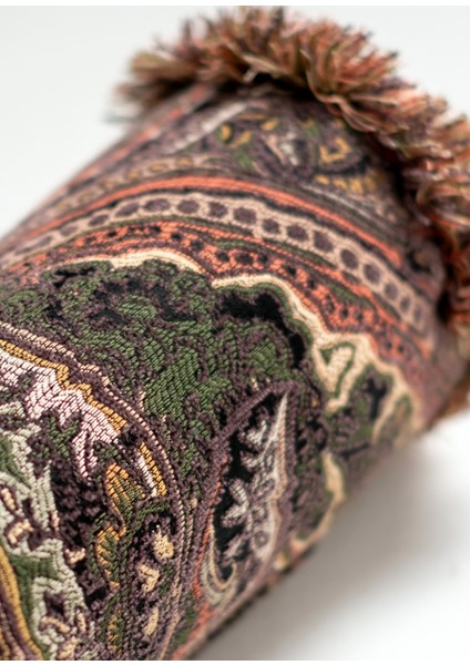 Paisley Dokuma Silindir Kırlent 55 x 12 cm modelleri