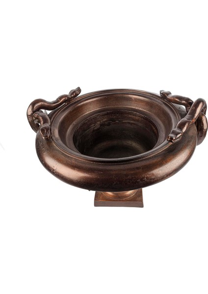 Yılanlı Antik Bakır Saksı 62X49 cm fiyatları