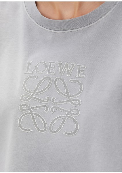 Gri Logolu Crop T-Shirt indirimleri