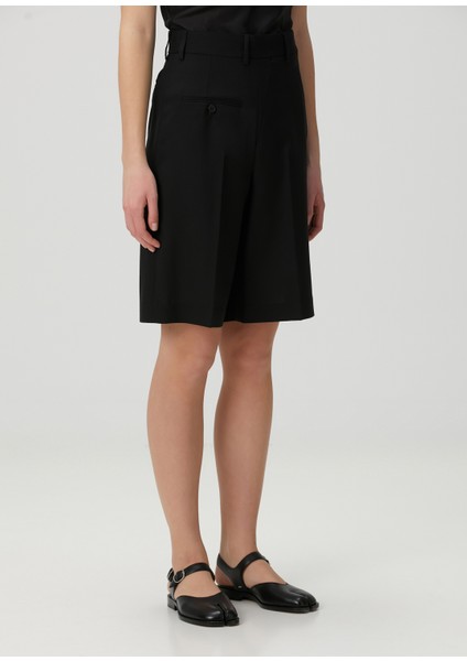 Siyah Yün Şort modelleri