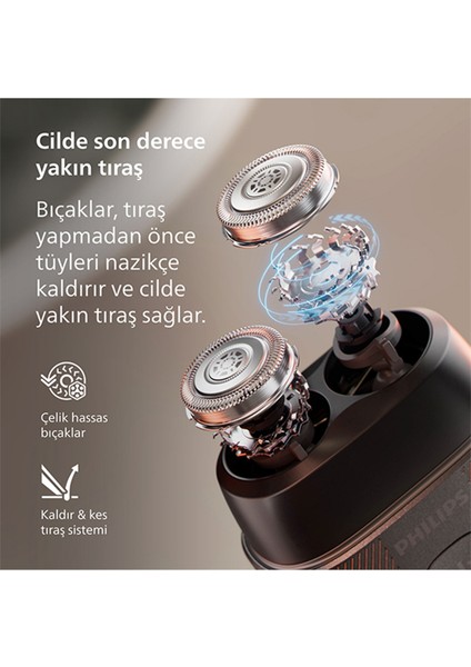 Shaver 500 Serisi S591/05 Islak ve Kuru Elektrikli Kompakt Tıraş Makinesi modelleri