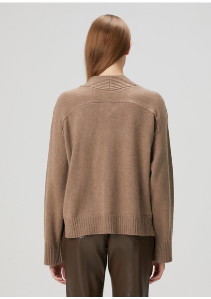 Kaia Koyu Bej Kaşmir Triko Hırka fırsatları